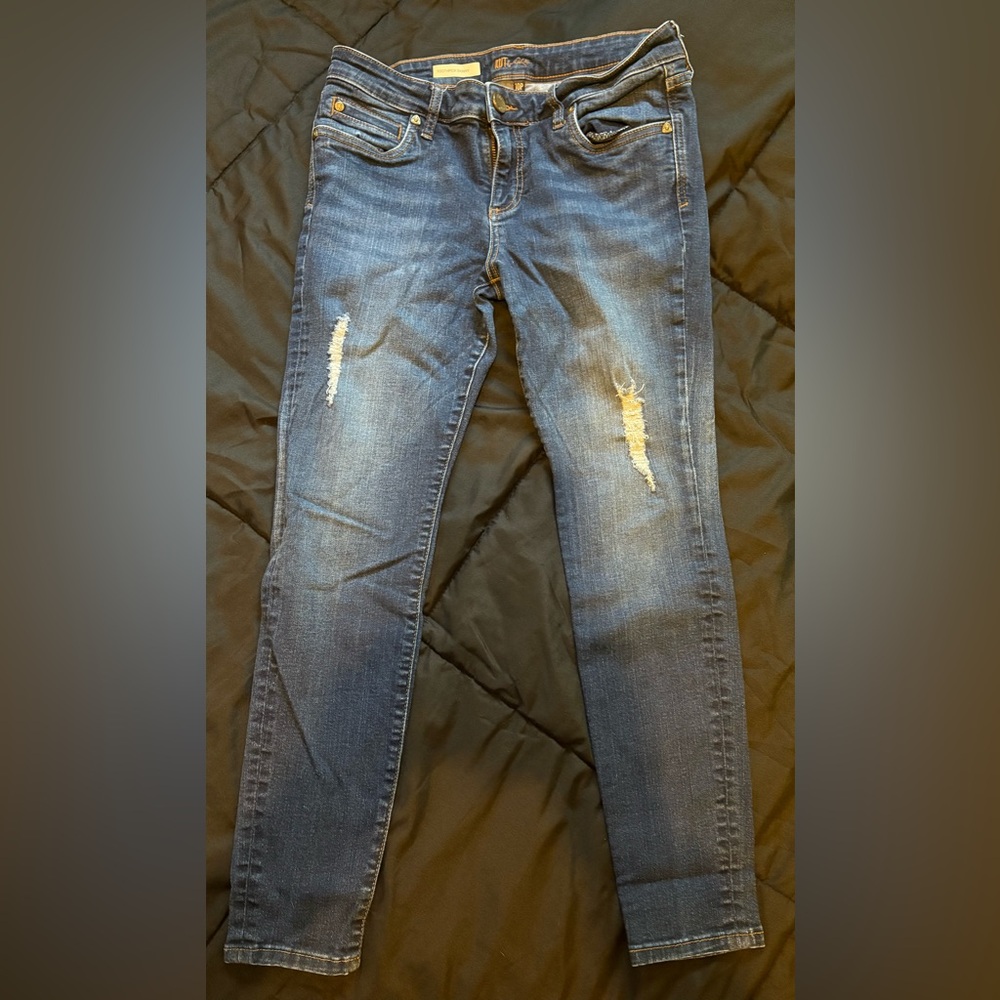 Kut from the Kloth Medium Wash Jeans Size 10 Petite Woman’s Toothpick Skinny